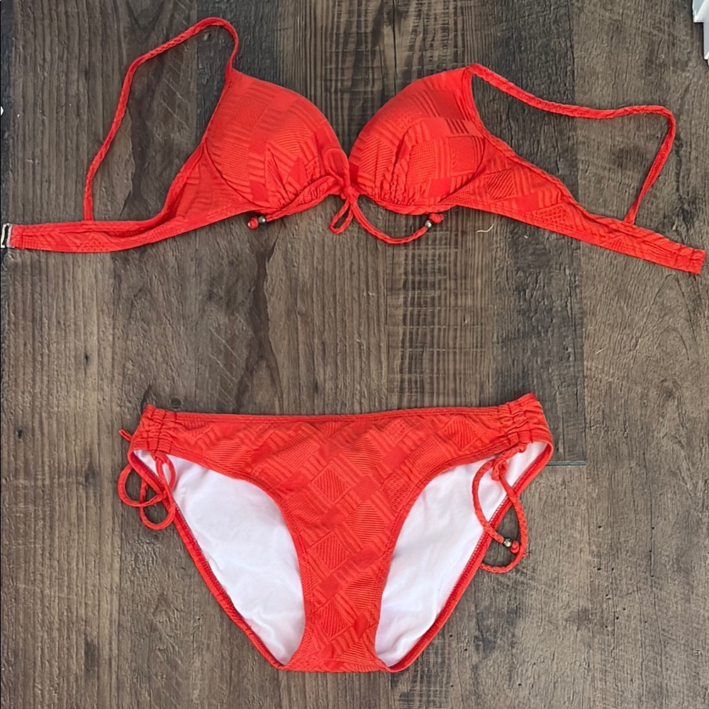 Vibrant Orange Bikini Set